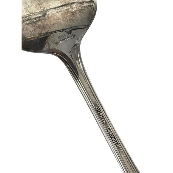 Gorham Heritage Silver Plate Serving Fork Italy Vintage - Picture 4 of 6